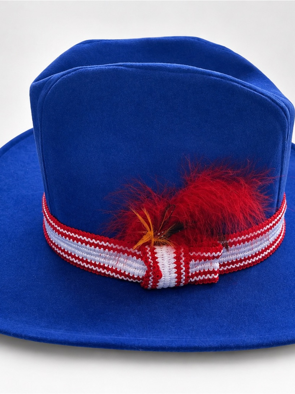 Vintage 70s USA Royal Blue Western cowboy hat Hat Patriotic July 4th